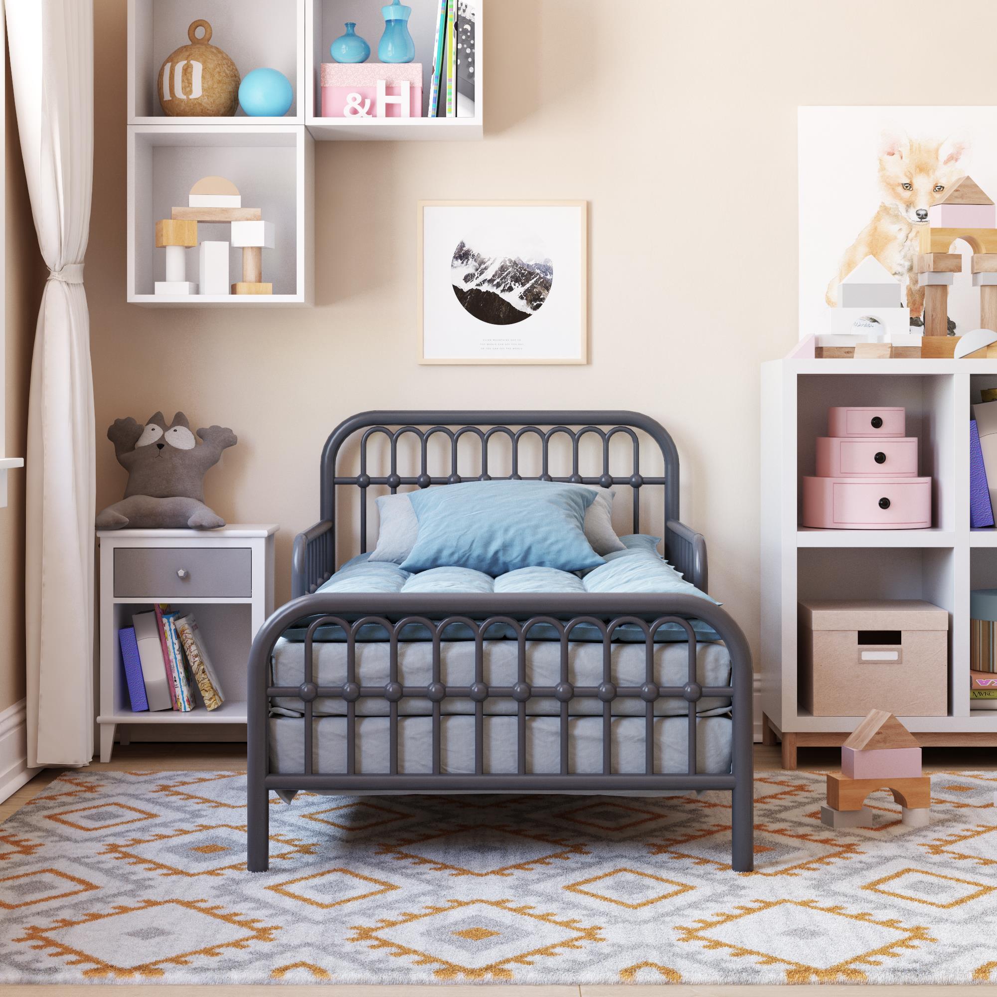 Little Seeds Monarch Hill Ivy Metal Toddler Bed - Graphite Grey