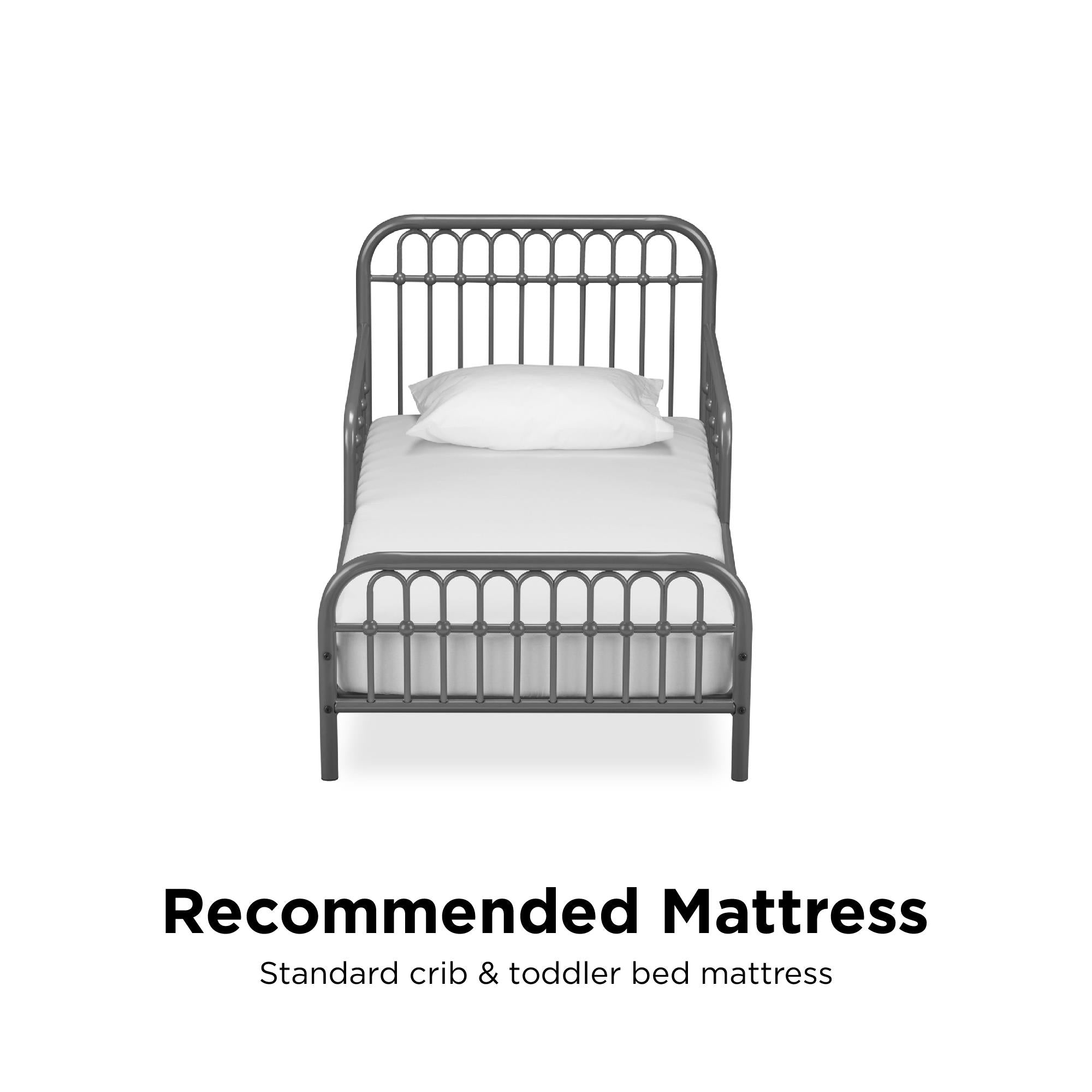Little Seeds Monarch Hill Ivy Metal Toddler Bed - Graphite Grey