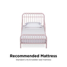 Little Seeds Monarch Hill Ivy Metal Toddler Bed - Pink