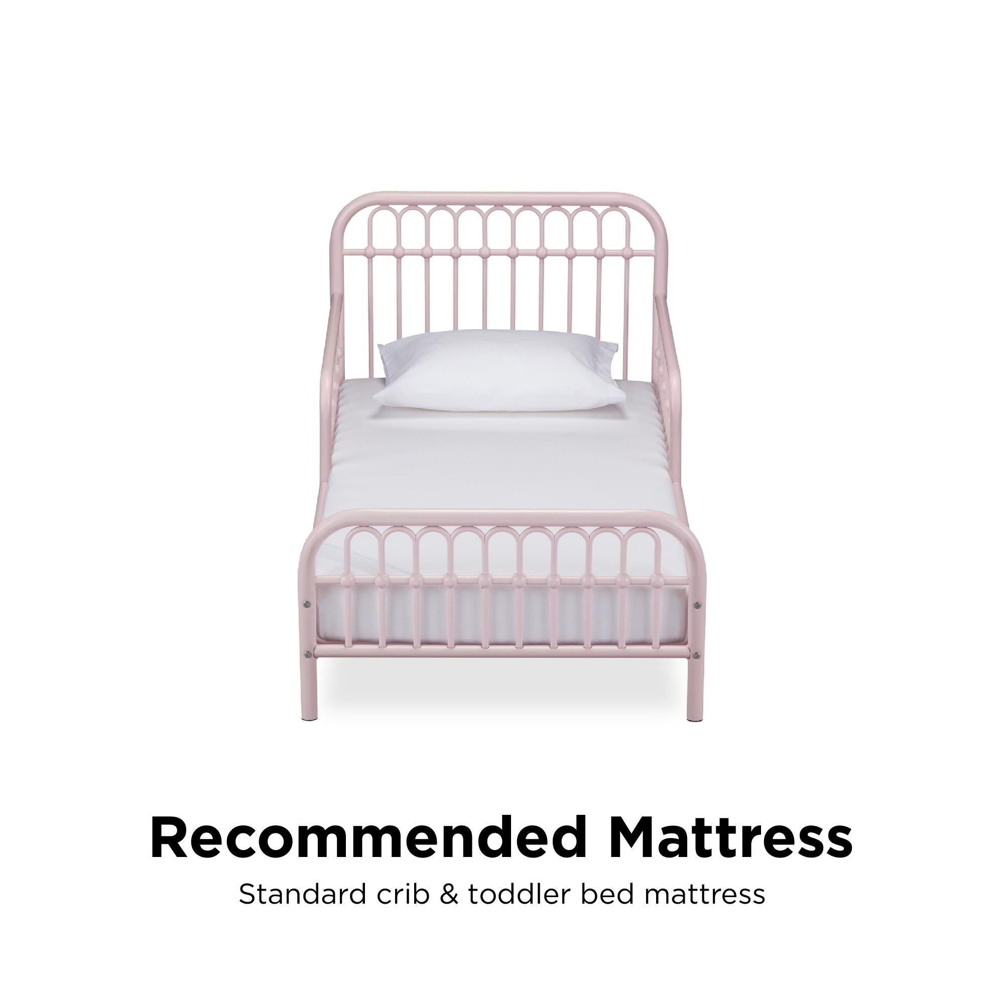 Little Seeds Monarch Hill Ivy Metal Toddler Bed - Pink