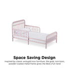 Little Seeds Monarch Hill Ivy Metal Toddler Bed - Pink