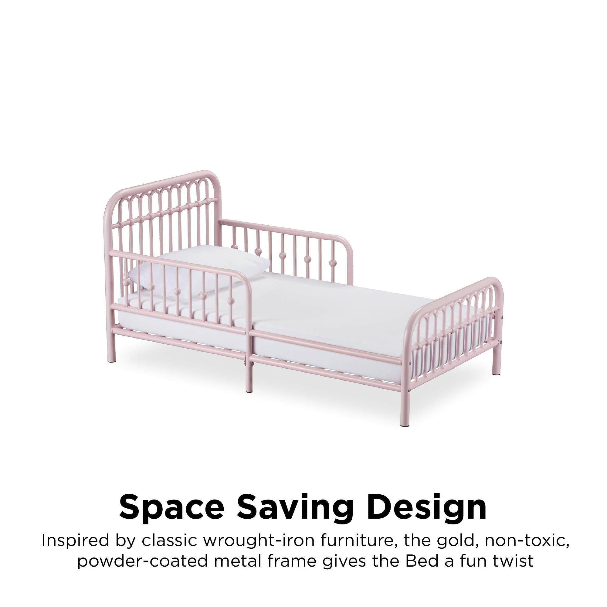 Little Seeds Monarch Hill Ivy Metal Toddler Bed - Pink