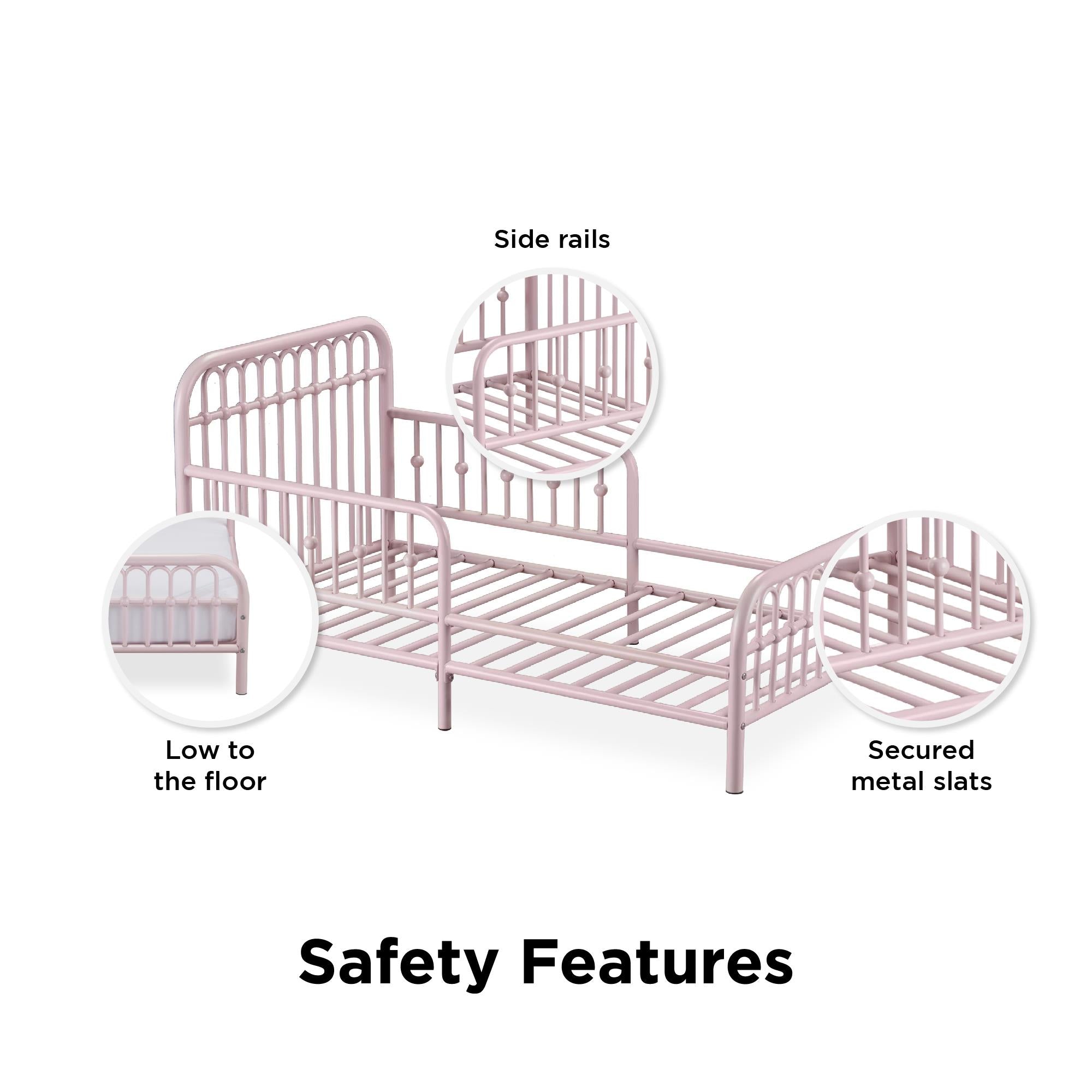 Little Seeds Monarch Hill Ivy Metal Toddler Bed - Pink