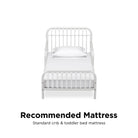 Little Seeds Monarch Hill Ivy Metal Toddler Bed - White