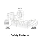 Little Seeds Monarch Hill Ivy Metal Toddler Bed - White