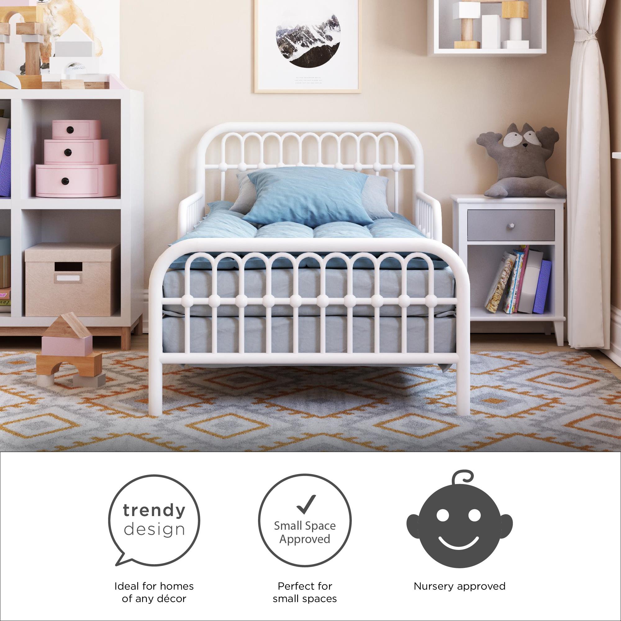 Little Seeds Monarch Hill Ivy Metal Toddler Bed - White