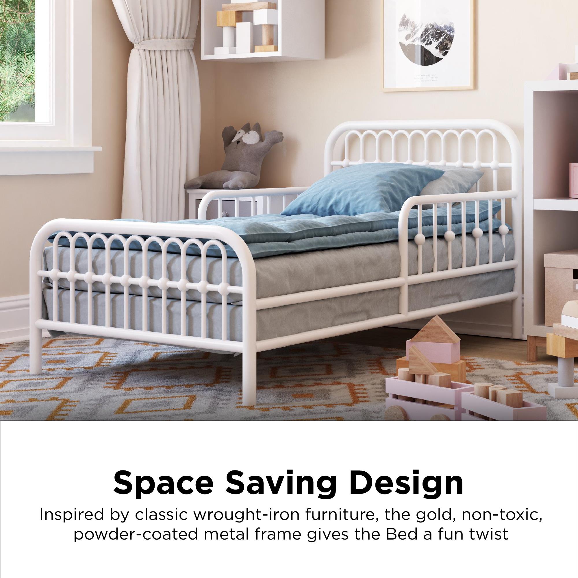 Little Seeds Monarch Hill Ivy Metal Toddler Bed - White