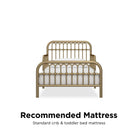 Little Seeds Monarch Hill Ivy Metal Toddler Bed - Gold