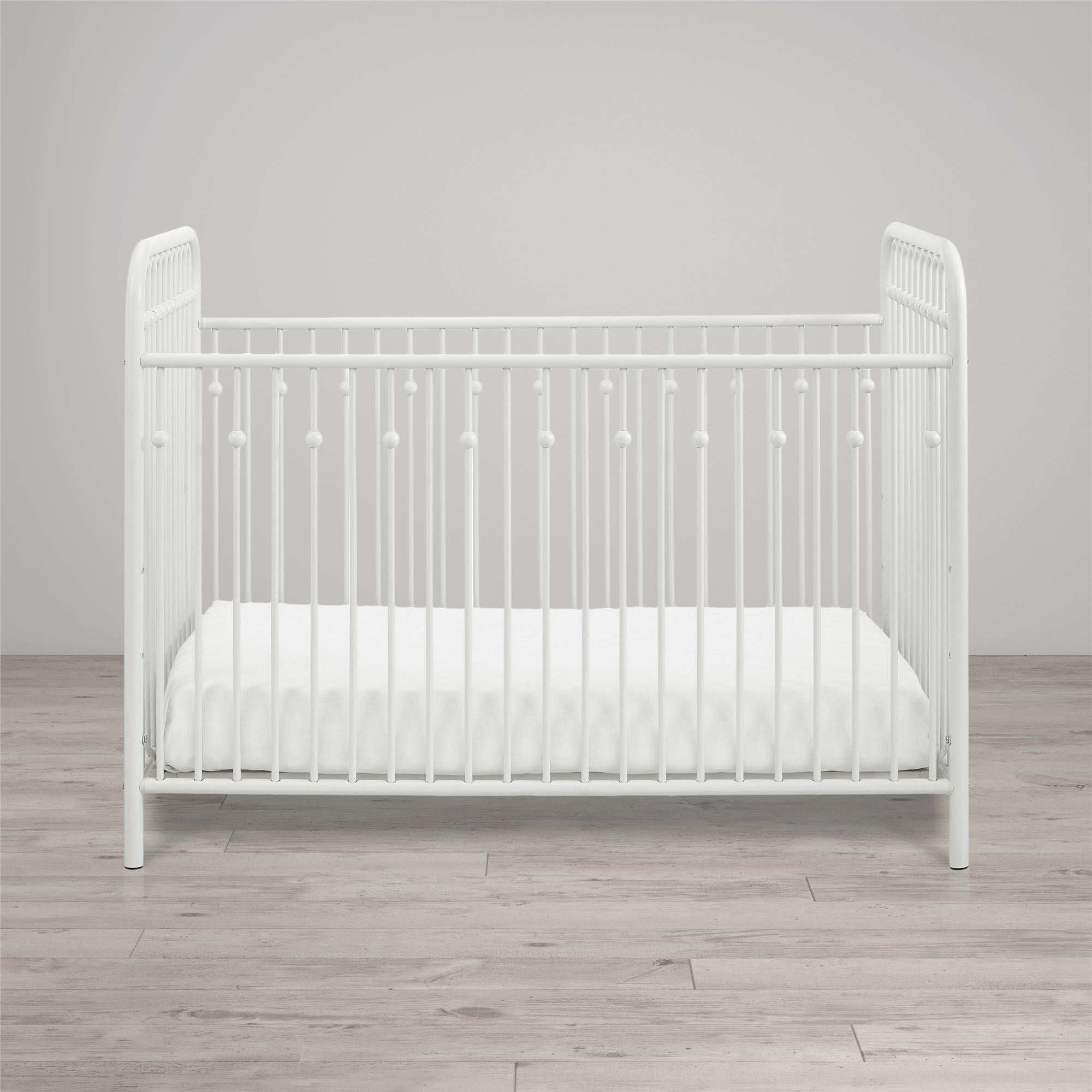 Little Seeds Monarch Hill Ivy Metal Baby Crib - White