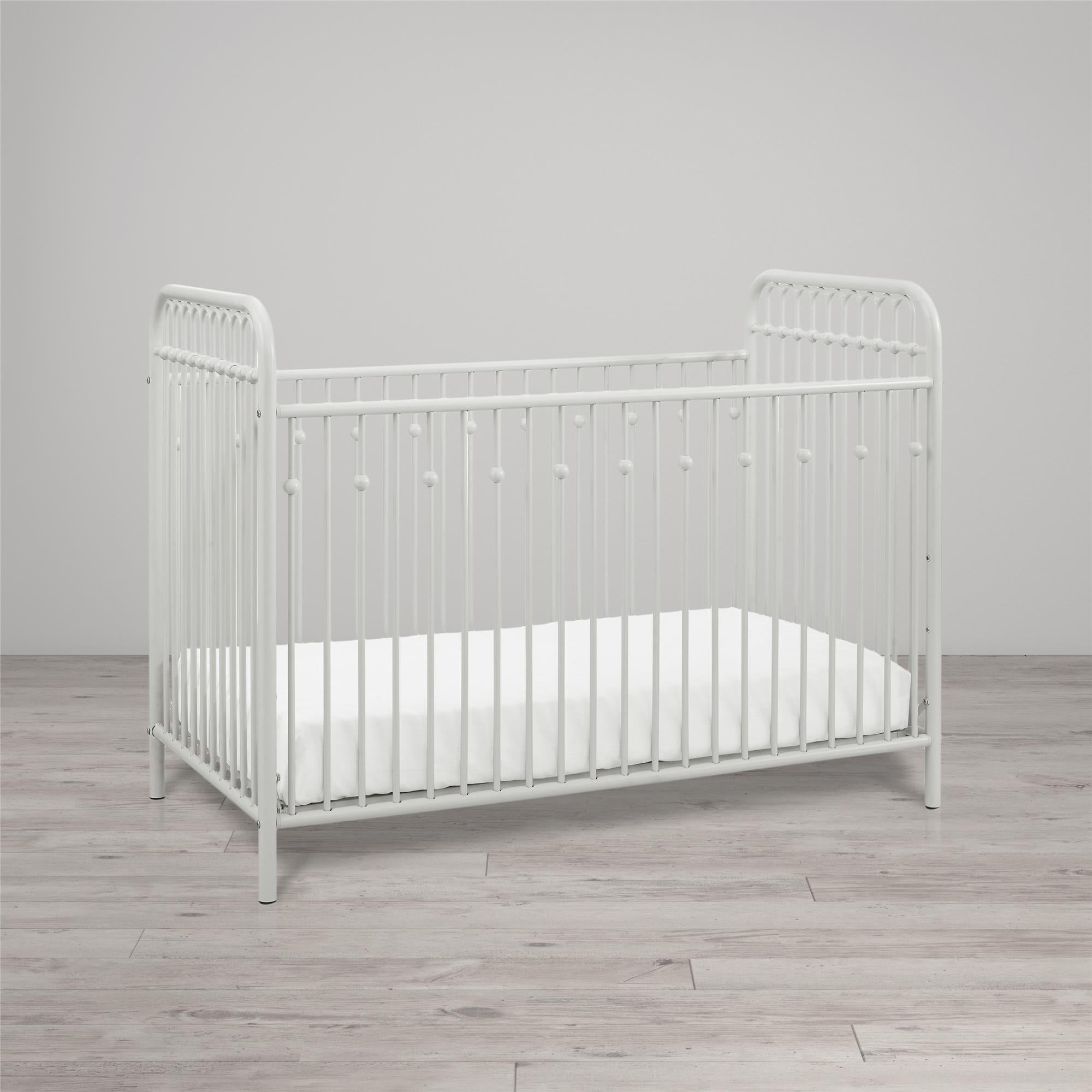 Little Seeds Monarch Hill Ivy Metal Baby Crib - White