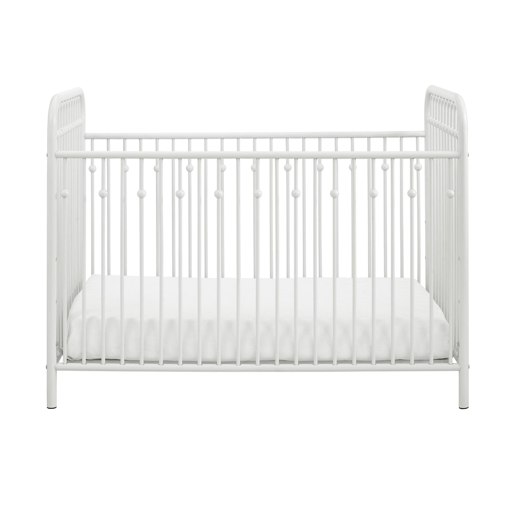 Little Seeds Monarch Hill Ivy Metal Baby Crib - White
