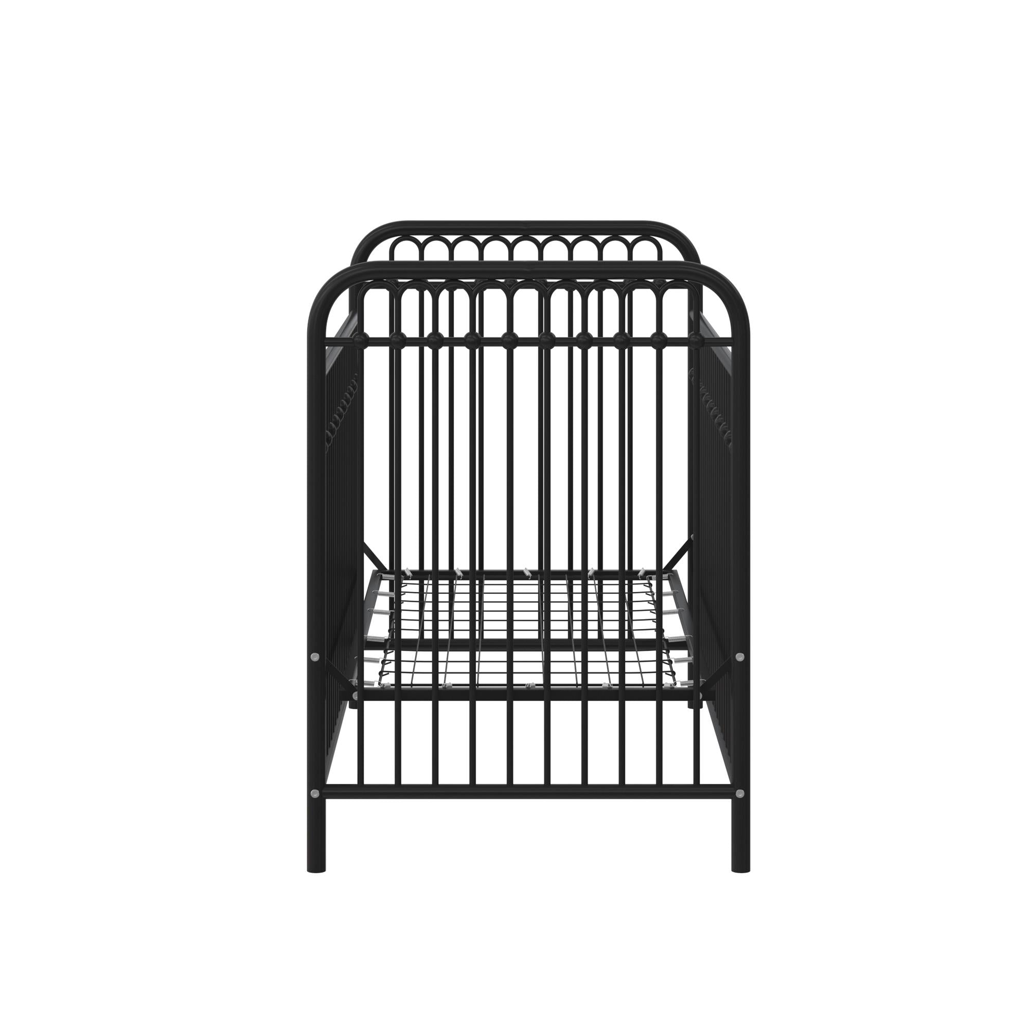 Little Seeds Monarch Hill Ivy Metal Baby Crib - Black