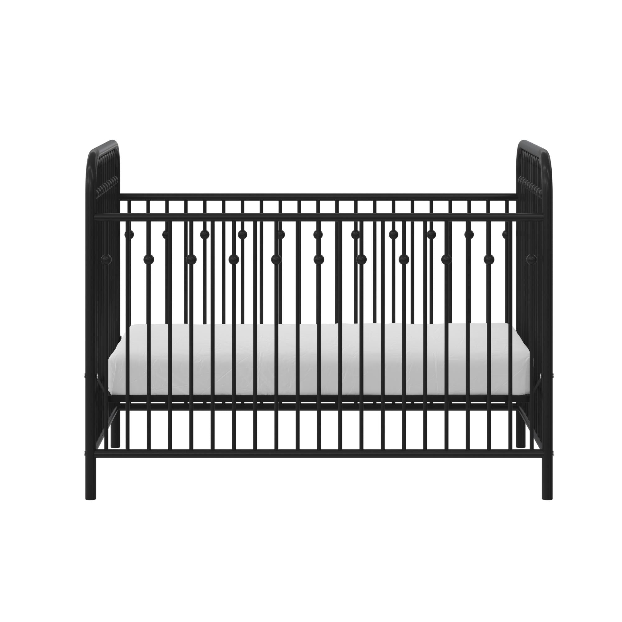 Little Seeds Monarch Hill Ivy Metal Baby Crib - Black