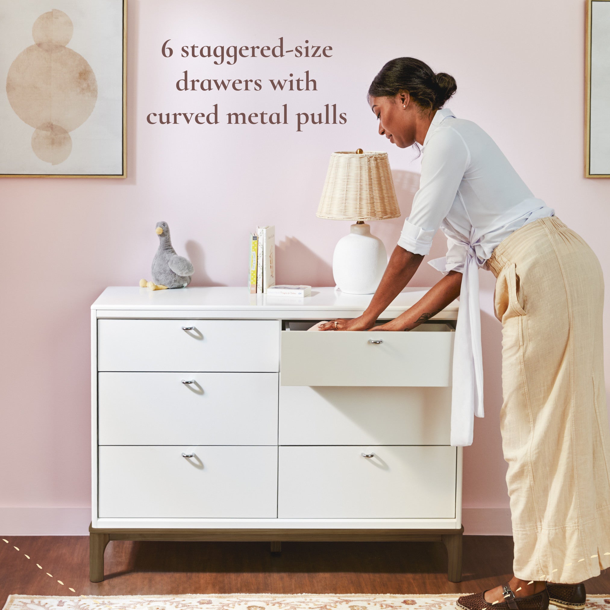6 drawer dresser white Eleanor Rectangular 6-drawer drawer dresser is as simple to put together as it is sleek White 6 Drawer Dresser, Farmhouse