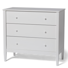 Clover 3-Drawer Single Dresser - White