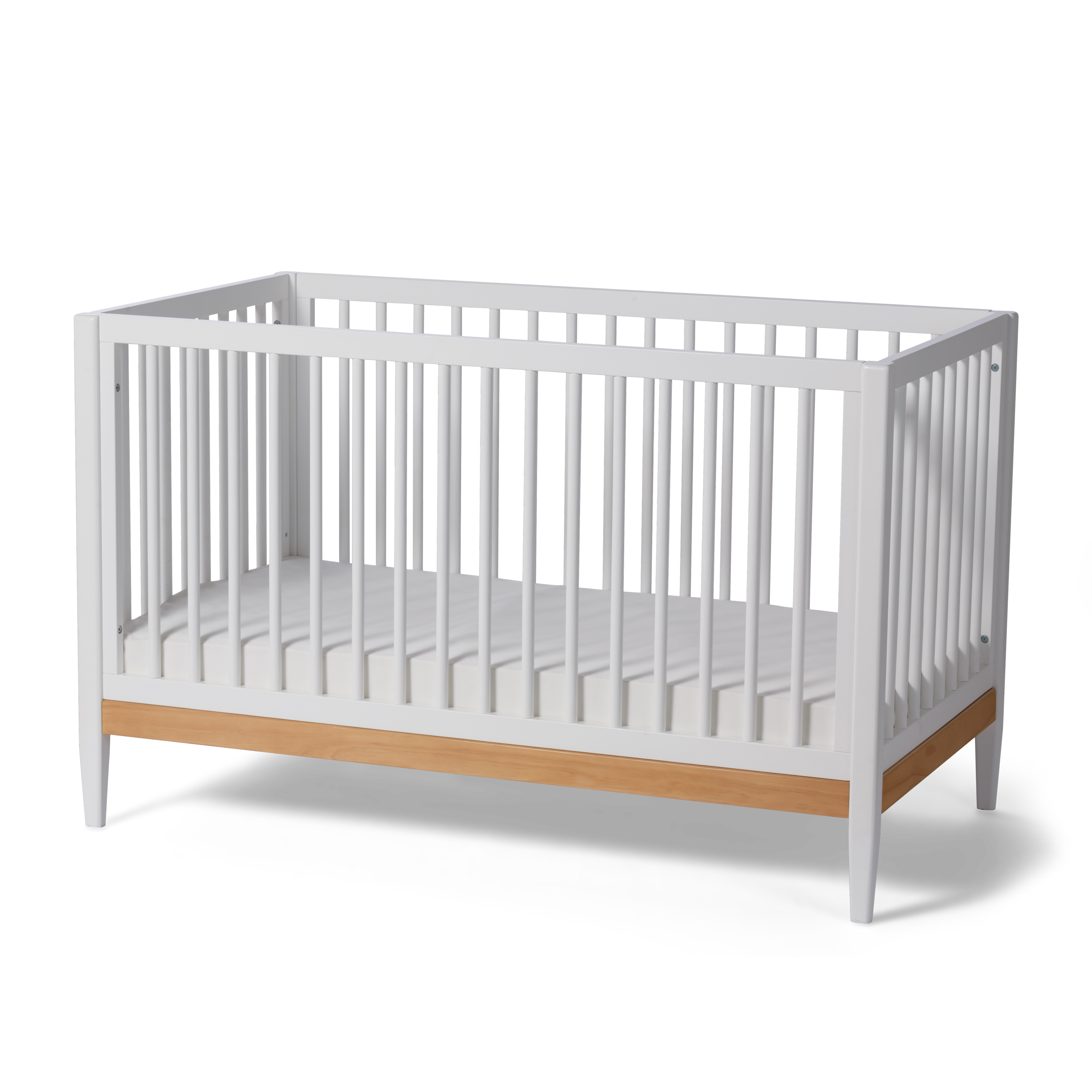 Clover 4-in-1 Convertible Crib - True White