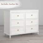 Piper 6-Drawer Double Dresser - includes anchor kit