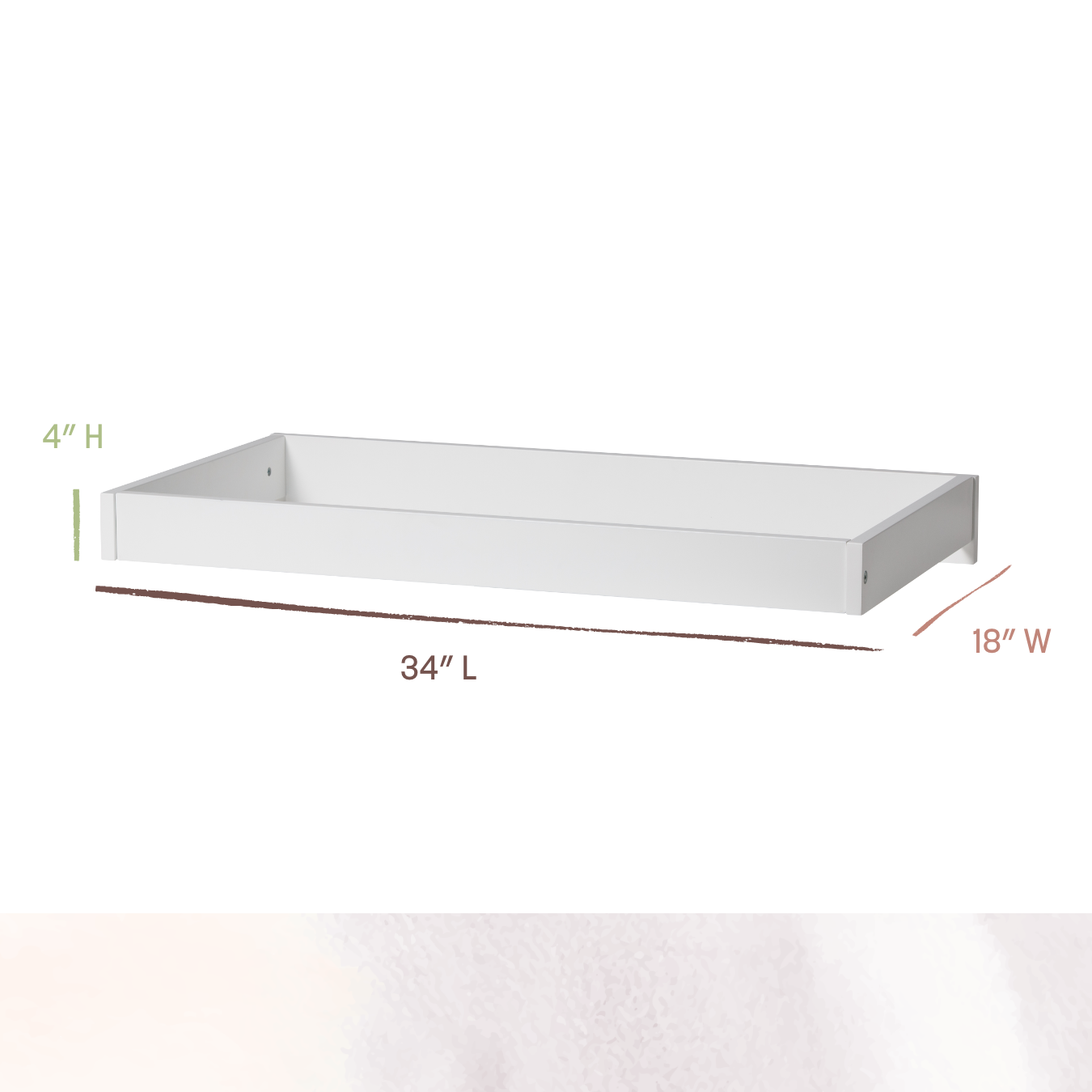 Single Topper - 4" H, 34" L, 18" W