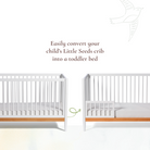 Toddler Guardrail - easily convert your child's Little Seeds crib into a toddler bed