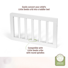Toddler Guardrail - easily convert your child's Little Seeds crib into a toddler bed - compatible with Little Seeds cribs with round spindles