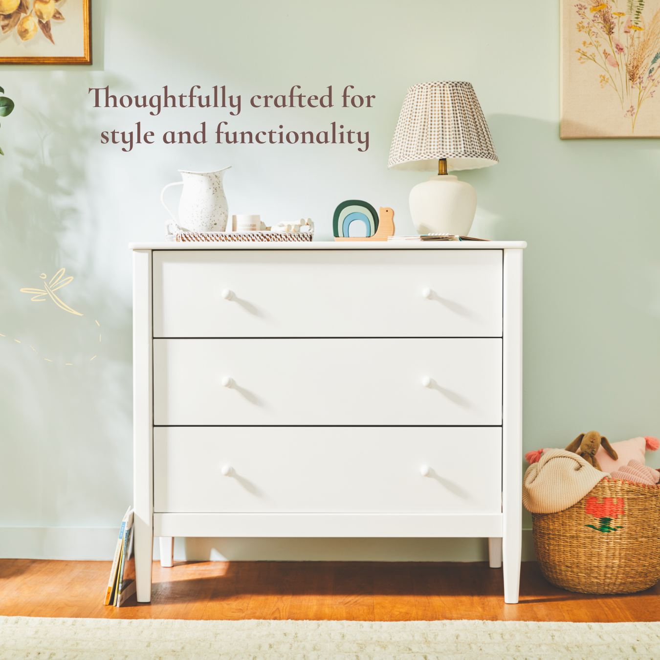 Clover 3-Drawer Single Dresser - thoughtfully crafted for style and functionality